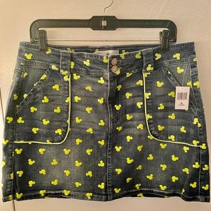 Mickey Mouse Icon Denim Skirt